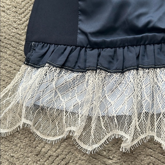 Cinq A Sept Women’s Roxie Contrast Trim Blazer In Navy Blue Size 6 - Picture 13 of 16